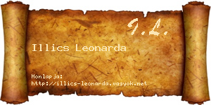 Illics Leonarda névjegykártya